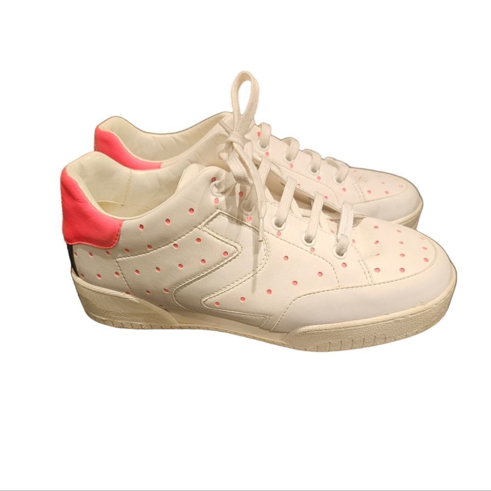 STELLA MCCARTNEY Vegan/Eco Leather Low Top Sneaker - Size 38 / 7
